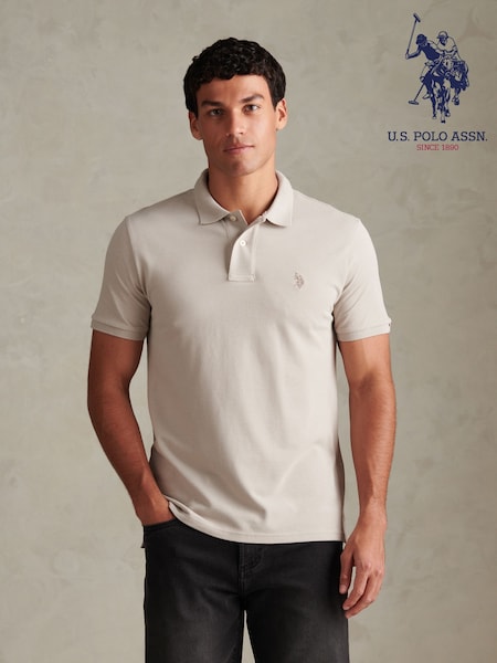 Табиғи - Regular U.s. Polo Assn Double Horsemen Polo Shirt
