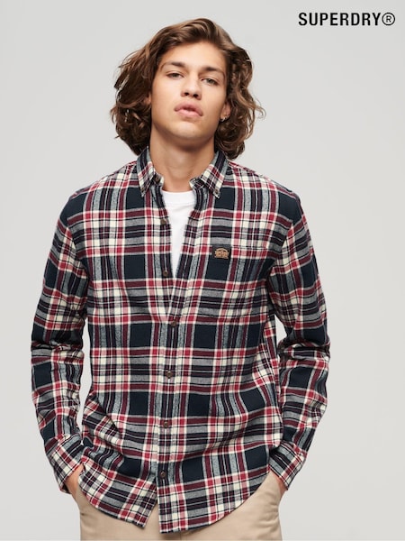 Roșu - Superdry Mânecă lungă Lumberjack Cămăși (210055) | 200 LEI