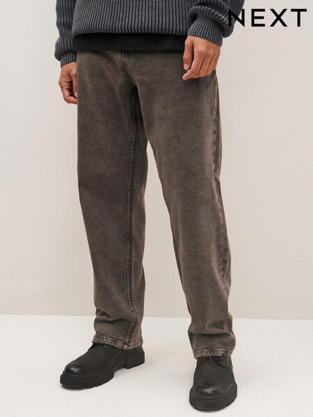 Black/Brown EDIT Acid Wash Jeans (210471) | €7