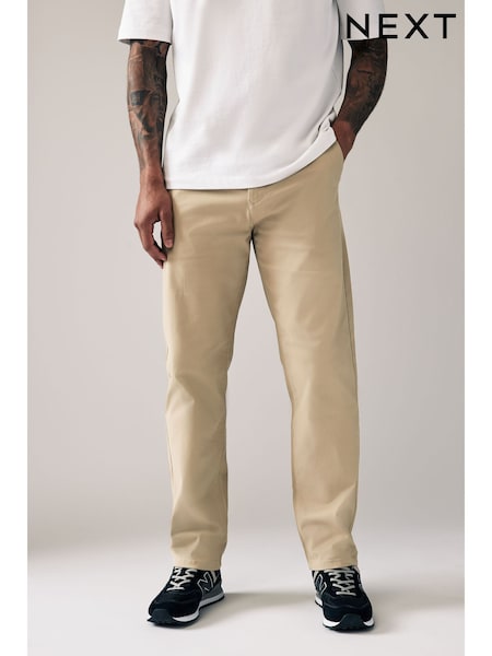 Stone Straight Fit Stretch Chinos Trousers (210674) | EGP1,440