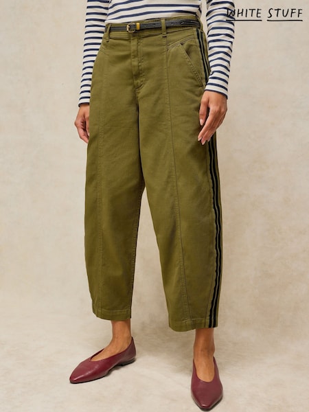 Green - White Stuff Adeline Utility Barrel Trousers