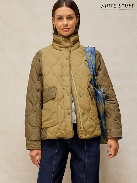 Green - White Stuff Grayson Puffer Jacket