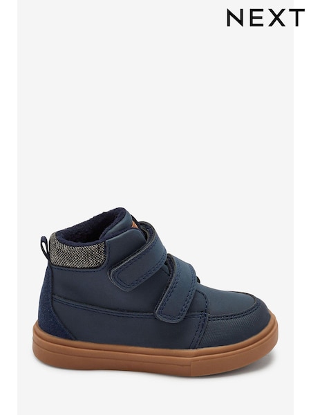 Navy Standard Fit (F) Warm Lined Touch Fastening Boots (211468) | €8.50 - €11.50