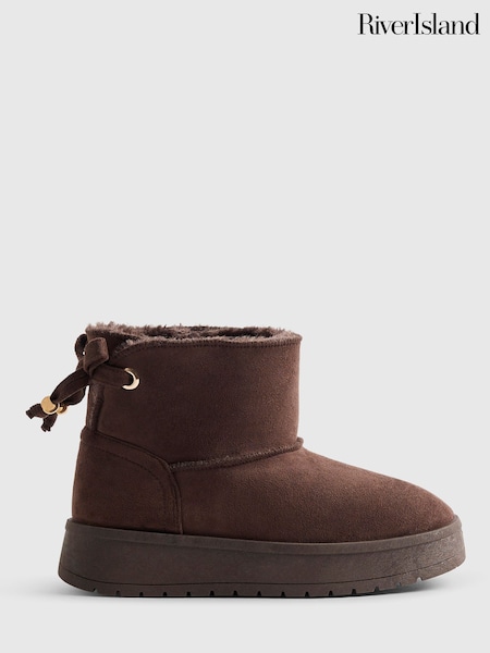 Chocolate Brown - River Island Snug Boots