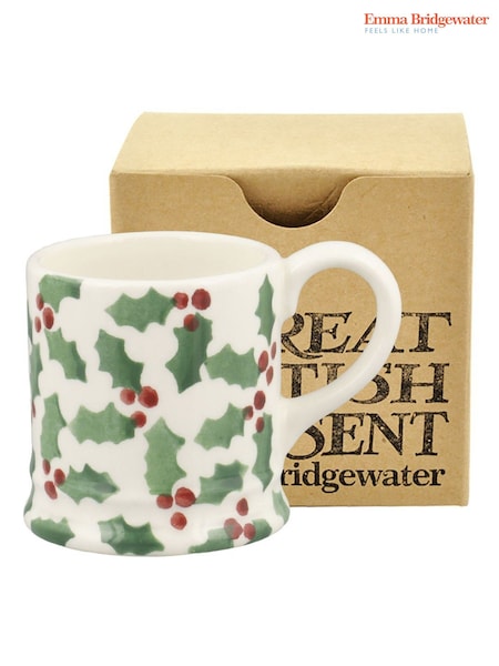 Emma Bridgewater Tiny Scattered Holly Tiny Mug Boxed