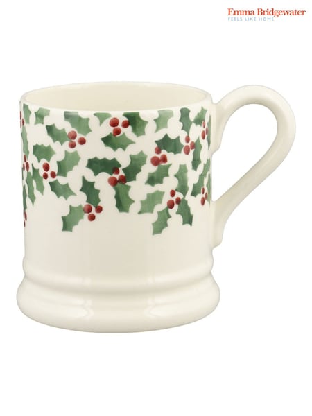 Emma Bridgewater Tiny Scattered Holly 1/2 Pint Mug