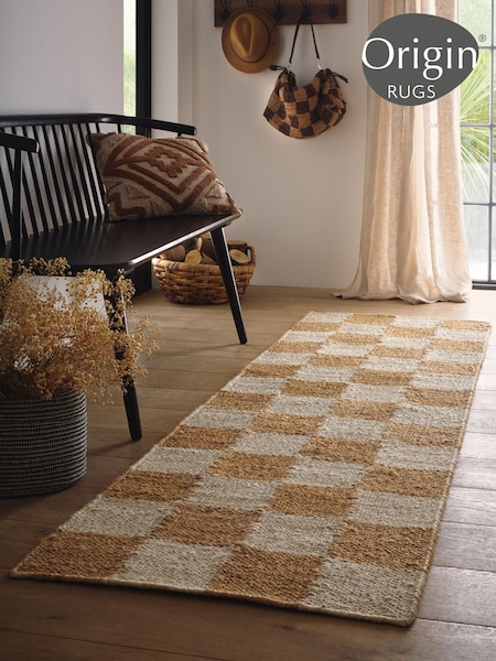 Origin Tepih Checkerboard Jute Runner