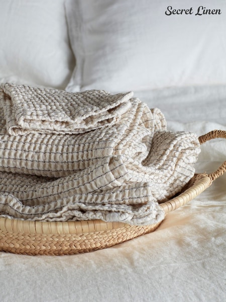 Полотенце из вафельного трикотажа Secret Linen Store