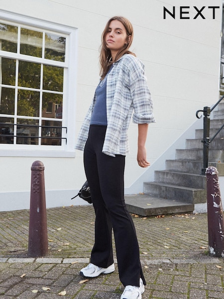 Musta - Power Sculpting Ponte Flare Leggingsit (212727) | €42