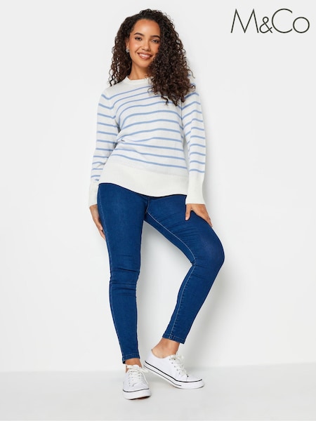 M&Co Blue Stripe Jumper (212988) | €11