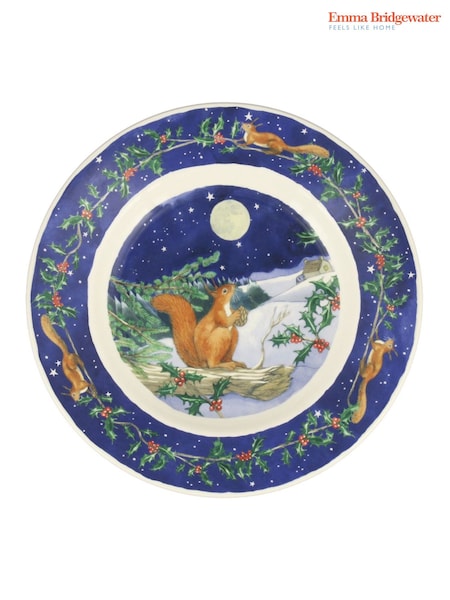 Emma Bridgewater Midnight Squirrel Medium Dinner Plate