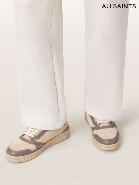 Кремовый - Regular Allsaints Regan Low Top Trainers
