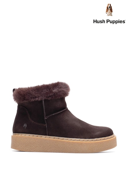 Chocolate Brown - Hush Puppies Becca Ankle Boots