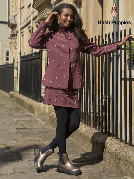 Brown - Hush Puppies Rose Chelsea Boots