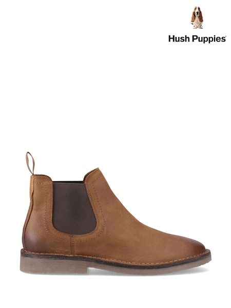 Қоңыр - Regular Hush Puppies Shaun Leather Chelsea Boots