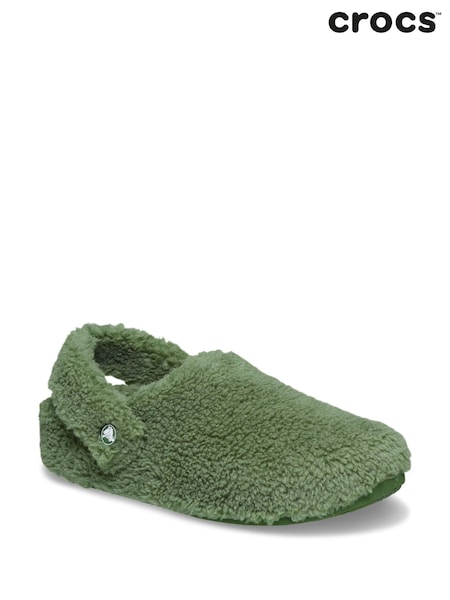 أخضر - Regular Crocs Classic Cosy Slippers