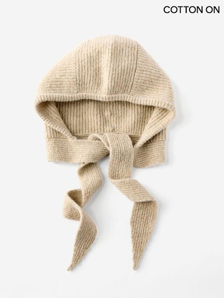 Brown - Cotton On Luxe Knit Bonnet Hat