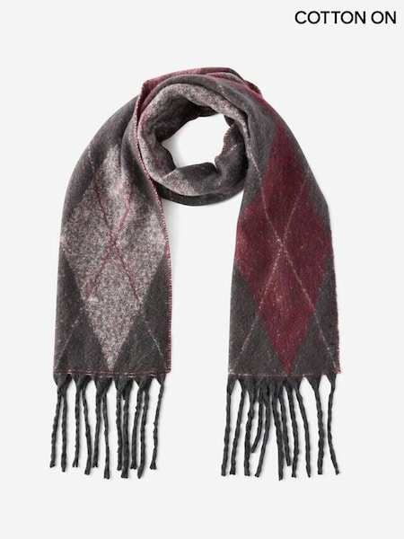 Gris - Écharpe Cotton On Luxe à glands