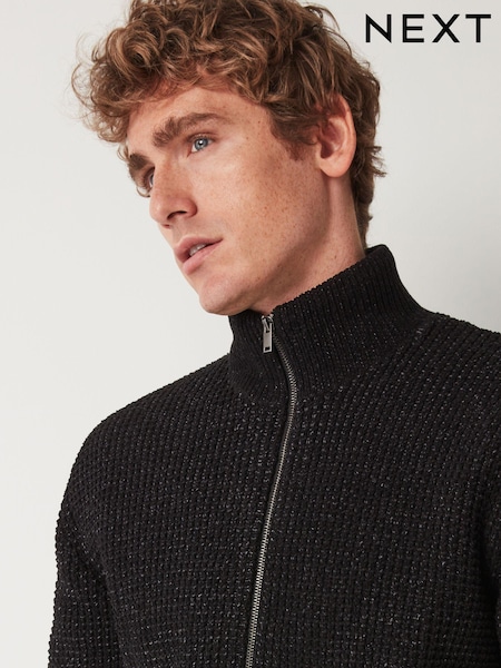 Black Regular Chenille Knitted Jumper (214440) | €12