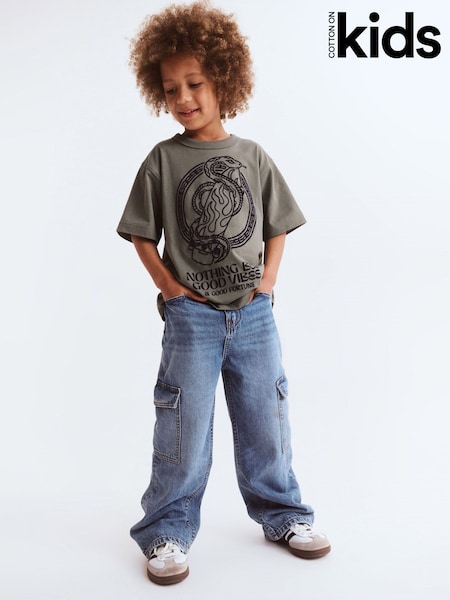 Blue - Cotton On Super Baggy Jeans