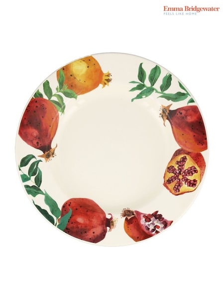 Большая обеденная тарелка с принтом граната Emma Bridgewater