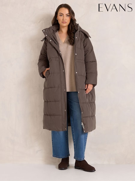 Brown - Evans Puffer Coat