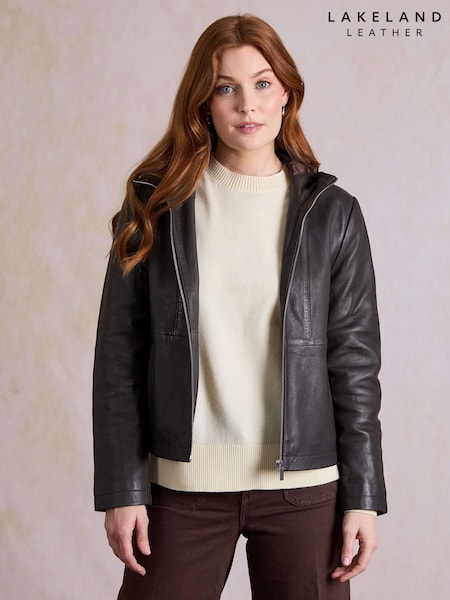 Қоңыр - Lakeland Leather капюшонды Куртка
