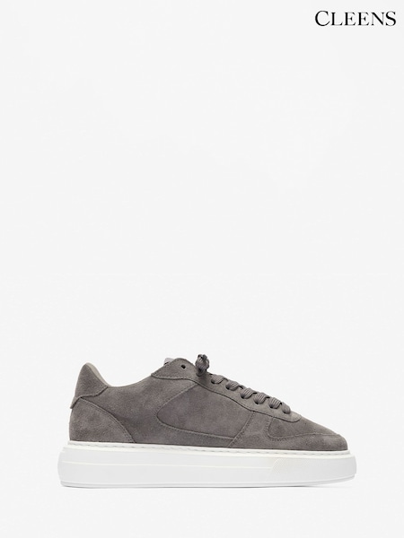 Graues Wildleder - Regular Cleens Court Trainers