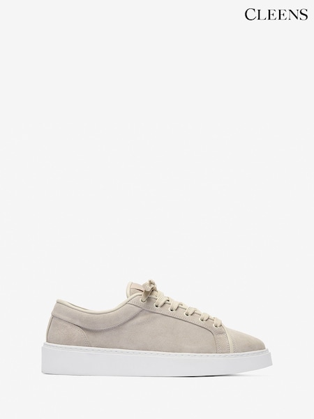 Natural - Regular Cleens Suede Eton Trainers