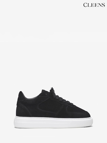 Black - Regular Cleens Court Trainers