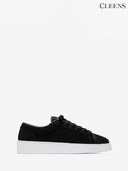 Black - Regular Cleens Suede Eton Trainers