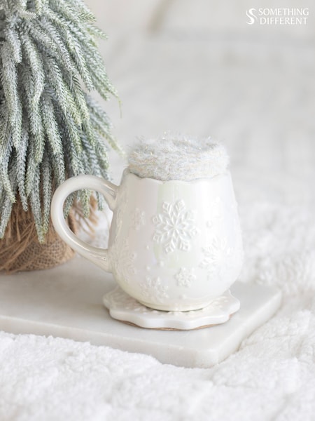 Something Different Iridescent Snowflake Mug, Coaster And Socks Set
