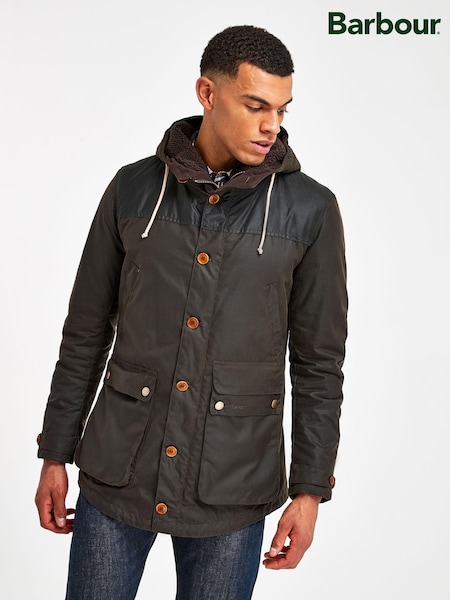 Barbour® Olive Green Game Parka Jacket (215645) | ₪2,018