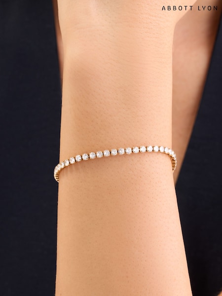 Gold - Abbott Lyon Tennis Bracelet