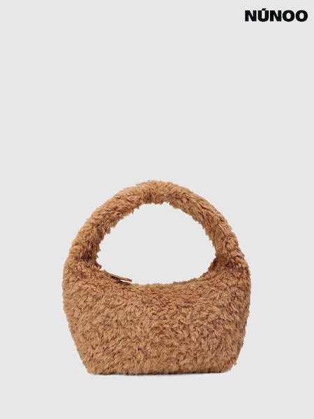 Brown - Núnoo Small Agnes Teddy Camel Bag