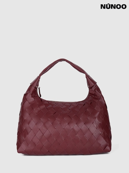 Red - Núnoo Maxi Dandy Braided Bias Mountain Bordeaux Bag