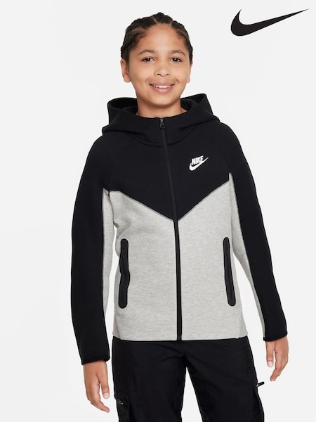 Черный/серый - Nike Tech Fleece Zip Through Hoodie (216433) | €55