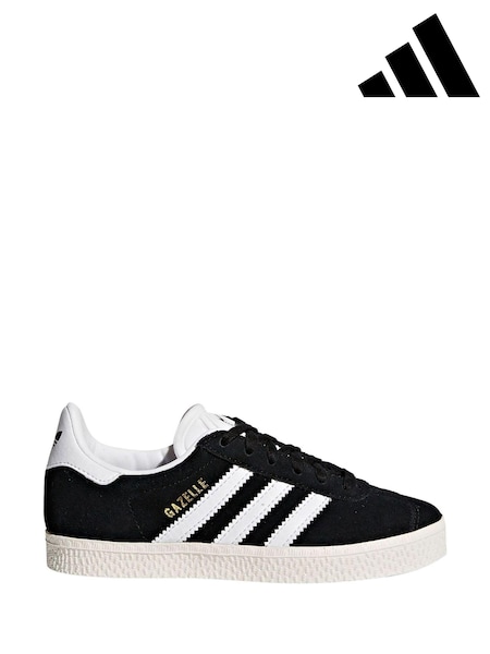 adidas original Black Kids Gazelle Trainers (216618) | ₪226