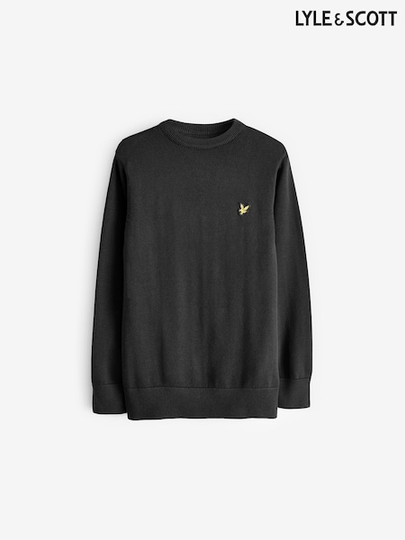 Lyle & Scott Black Boys Crew Neck Knitted 100% Cotton Jumper (216985) | 3,004 UAH - 3,304 UAH