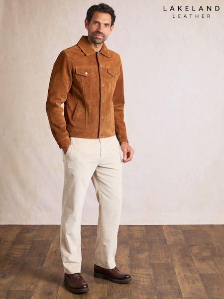 Brown - Regular Lakeland Leather Wasdale Suede Jacket