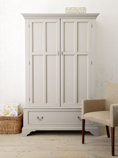 Laura Ashley Dove Grey Clifton Double 1 Drawer Wardrobe (217605) | €2,016