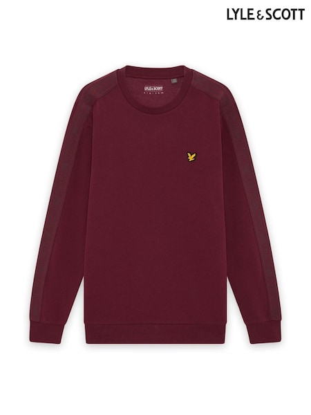Красный - Regular Lyle & Scott Jacquard Tape Crew Neck Jumper