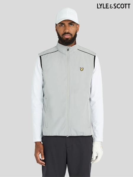 Grey - Regular Lyle & Scott Golf Packable Gilet