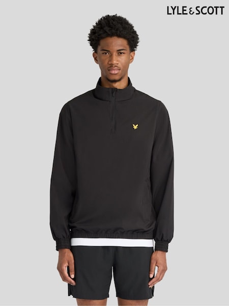 Negro - Regular Lyle & Scott Padel Active Overhead Jacket