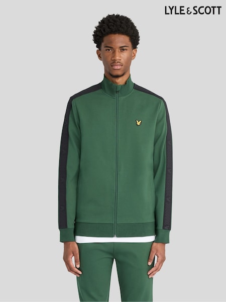 Green - Regular Lyle & Scott Padel Taped Track Jacket