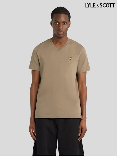 그린 - Regular Lyle & Scott V-neck T-shirt