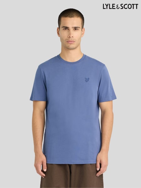 Blue - Regular Lyle & Scott Superfine T-shirt