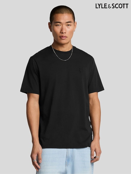 Black - Regular Lyle & Scott Superfine T-shirt