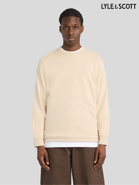 Naturlig - Regular Lyle & Scott Superfine Crew Neck Sweatshirt
