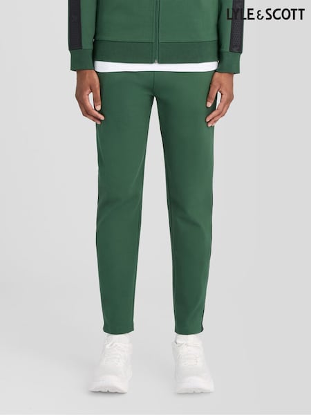 Green - Regular Lyle & Scott Padel Taped Joggers